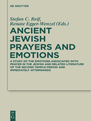 cover image of Ancient Jewish Prayers and Emotions